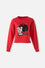POLERONES DE MAFALDA CERRADO ROJO PARA MUJER