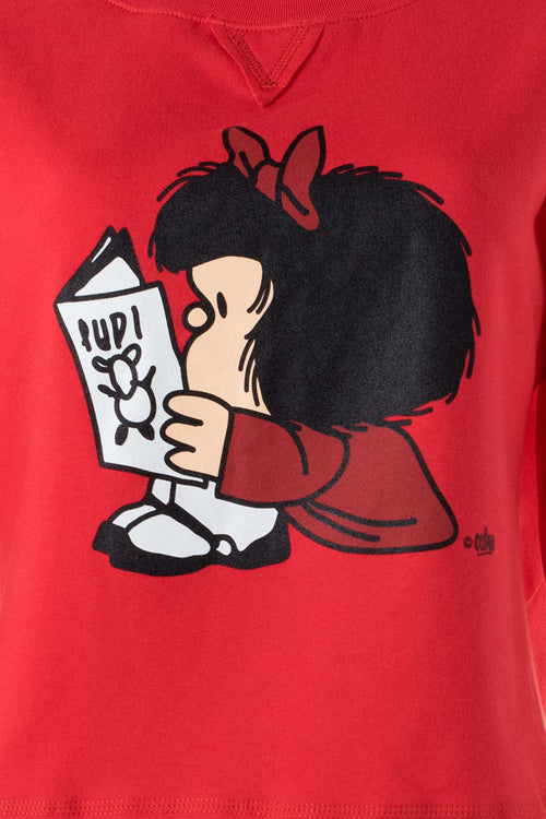 Card slide image -  POLERONES DE MAFALDA CERRADO ROJO PARA MUJER