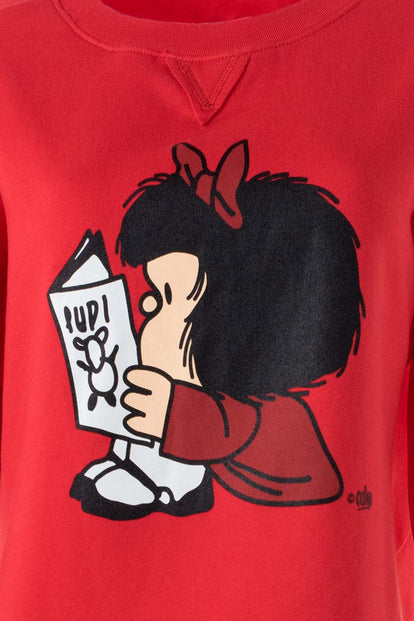  POLERONES DE MAFALDA CERRADO ROJO PARA MUJER