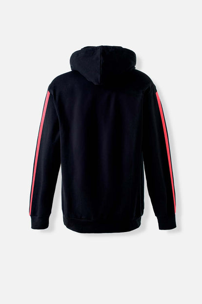  POLERONES DE DEADPOOL CERRADO CON CAPUCHA NEGRO PARA HOMBRE