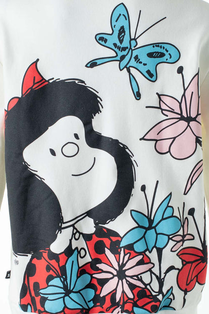  POLERONES DE MAFALDA MARFIL DE DISEÑO ABIERTO PARA MUJER