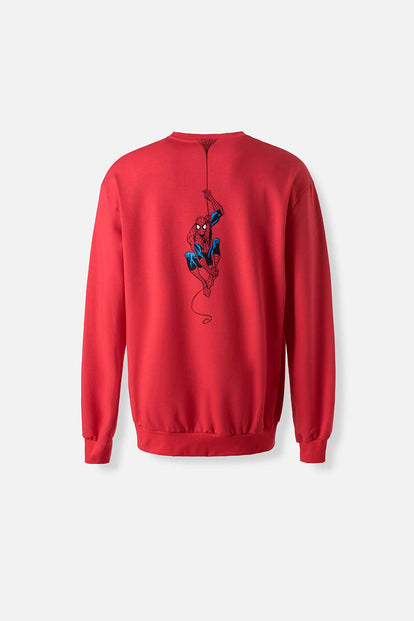  POLERONES DE SPIDER-MAN CERRADO ROJO PARA HOMBRE