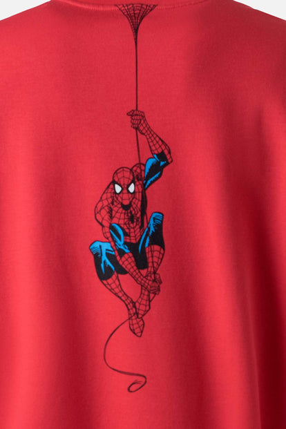  POLERONES DE SPIDER-MAN CERRADO ROJO PARA HOMBRE