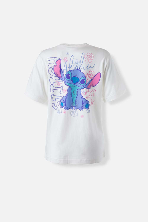 Card slide image -  POLERA DE STITCH MARFIL REGULAR FIT PARA MUJER