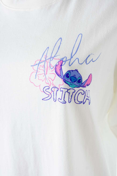 Card slide image -  POLERA DE STITCH MARFIL REGULAR FIT PARA MUJER