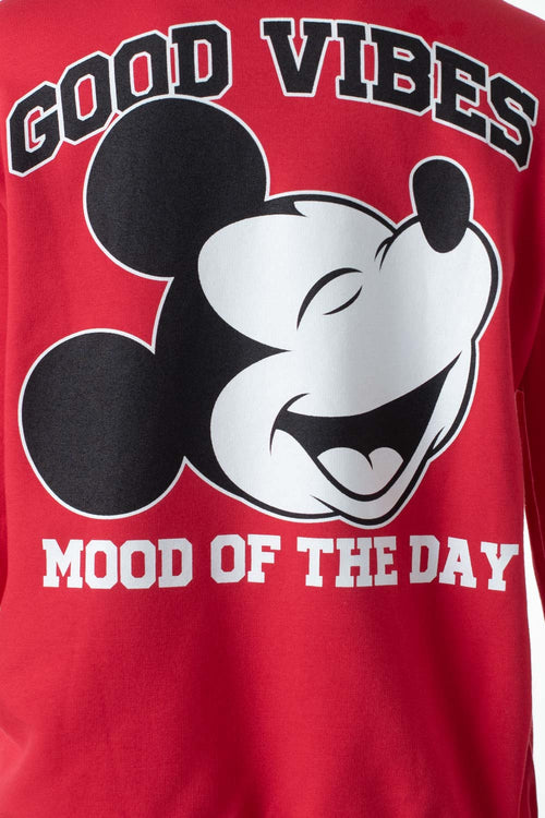 Card slide image -  POLERONES DE MICKEY MOUSE CERRADO ROJO PARA MUJER