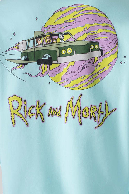  POLERONES DE RICK Y MORTY CERRADO AZUL PARA HOMBRE