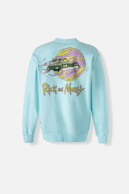  POLERONES DE RICK Y MORTY CERRADO AZUL PARA HOMBRE