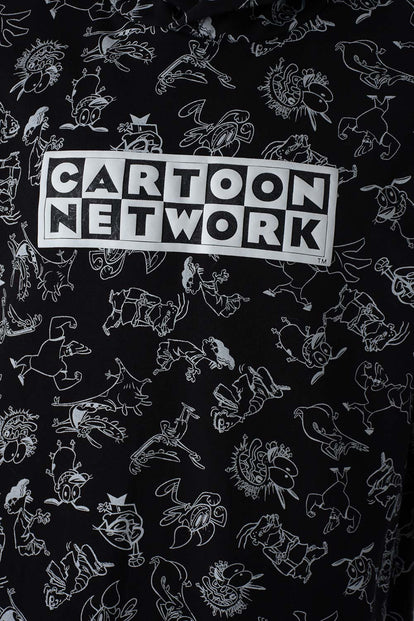  POLERON DE CARTOON NETWORK NEGRO CON CAPUCHA PARA HOMBRE