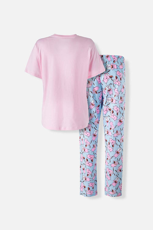 Card slide image -  PIJAMA DE CORAJE DE PANTALÓN LARGO MULTICOLOR PARA MUJER