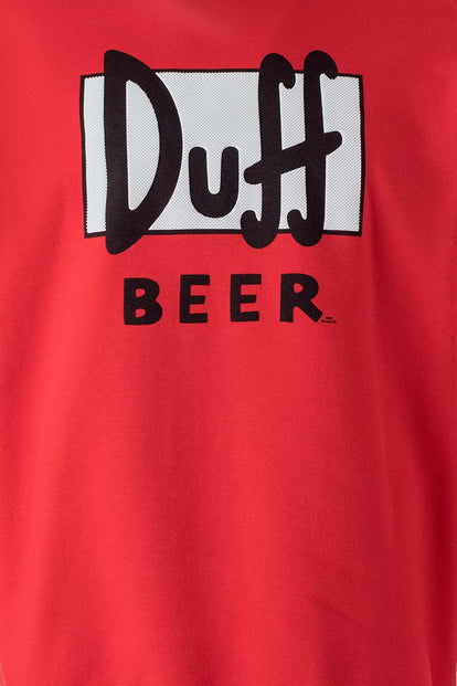  POLERONES DE LOS SIMPSON ROJO CERRADO PARA HOMBRE