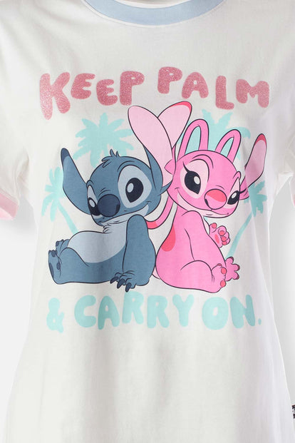  POLERA DE STITCH REGULAR FIT PARA MUJER