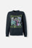 POLERONES DE VILLANAS DISNEY NEGRO ESTAMPADO EN FRENTE PARA MUJER