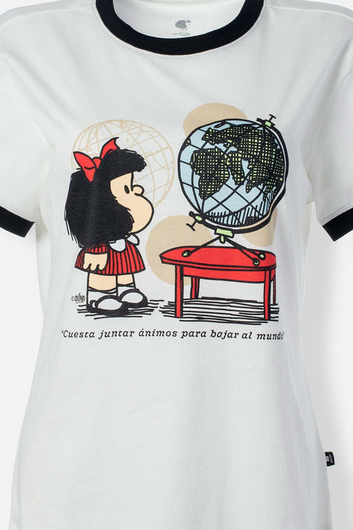 Card slide image -  POLERA DE MAFALDA SLIM FIT PARA MUJER