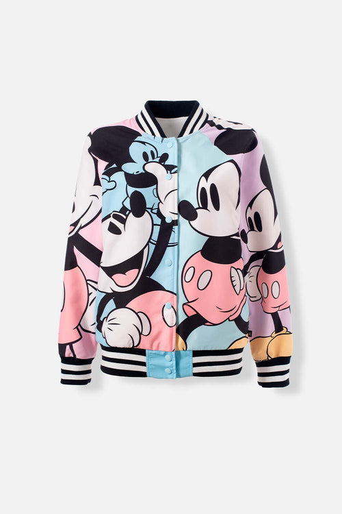 Card slide image -  CHAQUETA DE MICKEY MOUSE MULTICOLOR ABIERTA PARA MUJER