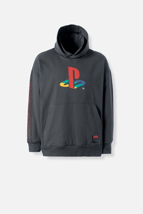 Card slide image -  POLERON DE PLAY STATION CERRADO GRIS PARA HOMBRE