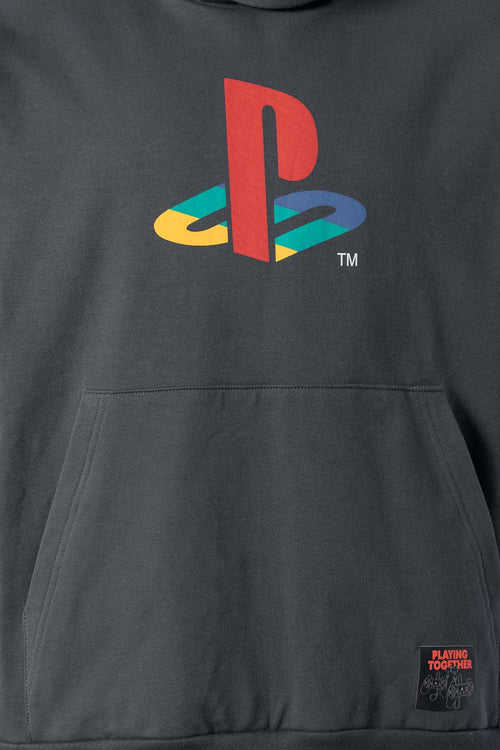 Card slide image -  POLERON DE PLAY STATION CERRADO GRIS PARA HOMBRE