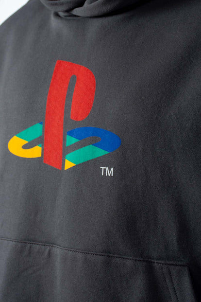  POLERON DE PLAY STATION CERRADO GRIS PARA HOMBRE
