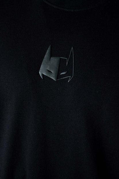  POLERA DE BATMAN MANGA CORTA NEGRA PARA HOMBRE