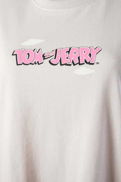 POLERA DE TOM Y JERRY REGULAR FIT PARA MUJER