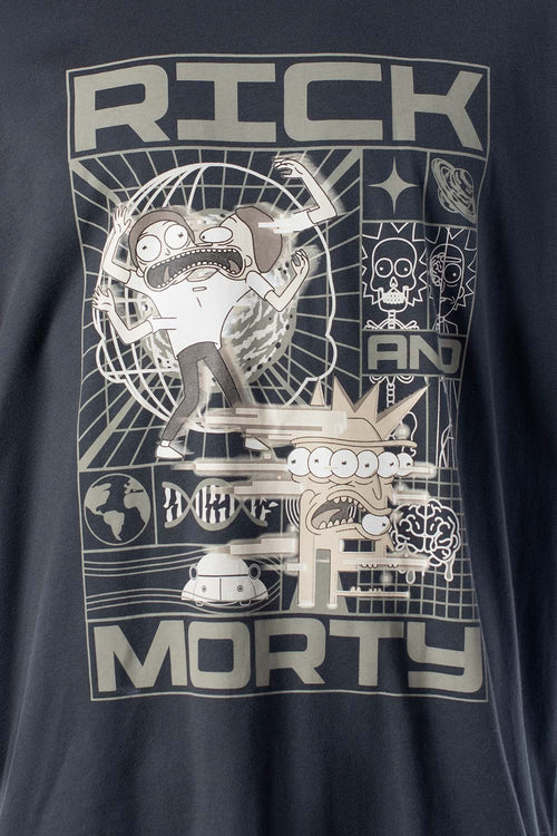 Card slide image -  POLERA DE RICK & MORTY OVERSIZED FIT  PARA HOMBRE