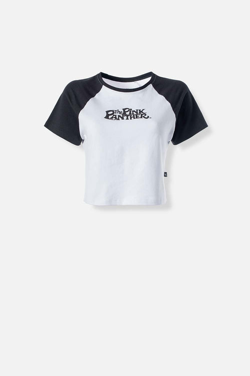 Card slide image -  POLERA DE PANTERA ROSA CROP TOP PARA MUJER