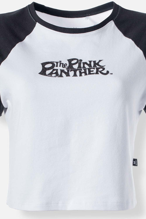 Card slide image -  POLERA DE PANTERA ROSA CROP TOP PARA MUJER