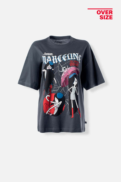 POLERA DE ADVENTURE TIME OVERSIZED FIT PARA MUJER