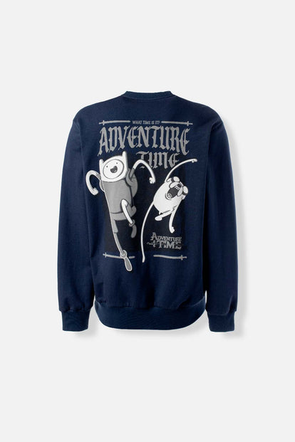  POLERONES DE ADVENTURE TIME CERRADO AZUL PARA HOMBRE