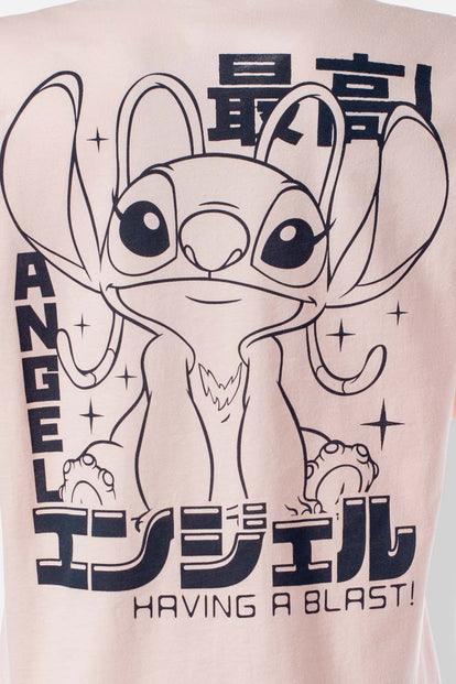  POLERA DE LILO Y STITCH REGULAR FIT PARA MUJER