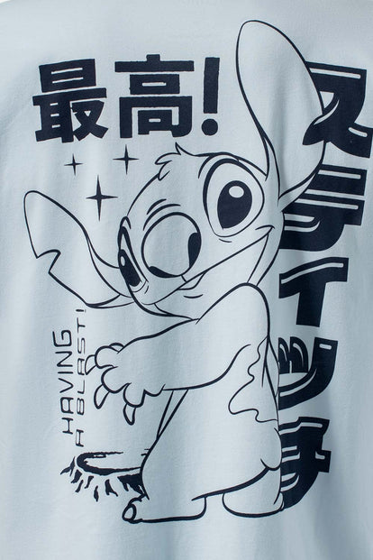  POLERA DE LILO Y STITCH REGULAR FIT PARA HOMBRE