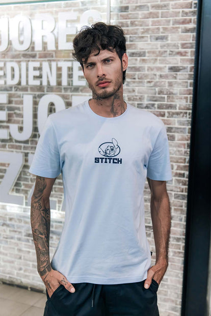 POLERA DE LILO Y STITCH REGULAR FIT PARA HOMBRE