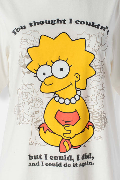  POLERA DE LOS SIMPSONS REGULAR FIT PARA MUJER