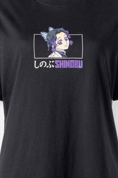  POLERA DE DEMON SLAYER REGULAR FIT PARA MUJER