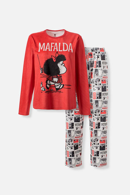  PIJAMA DE MAFALDA DE PANTALON PARA MUJER