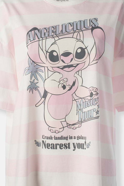  POLERA DE LILO Y STITCH OVERSIZED FIT PARA MUJER