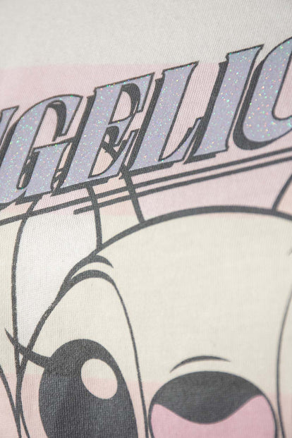  POLERA DE LILO Y STITCH OVERSIZED FIT PARA MUJER
