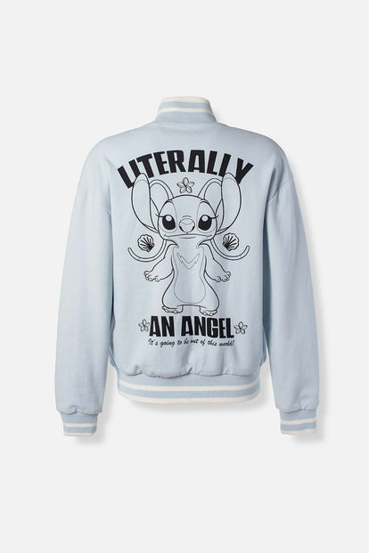  CHAQUETA DE LILO & STITCH CON CIERRE PARA MUJER
