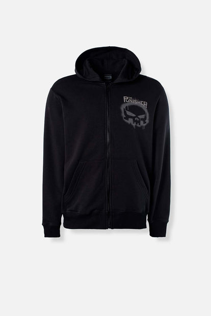  POLERON DE MARVEL NEGRO CON CAPUCHA PARA HOMBRE