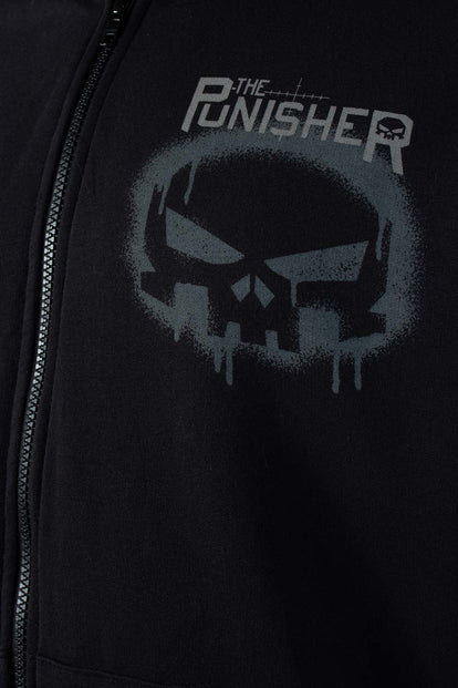  POLERON DE MARVEL NEGRO CON CAPUCHA PARA HOMBRE
