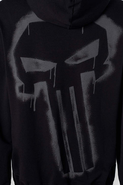  POLERON DE MARVEL NEGRO CON CAPUCHA PARA HOMBRE