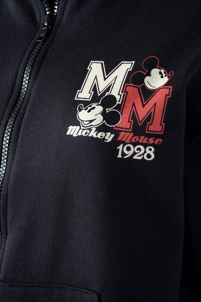  POLERON DE MICKEY MOUSE CON CIERRE PARA MUJER