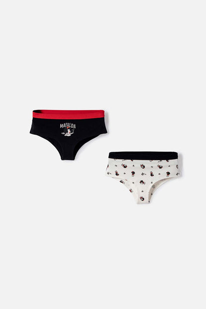  PACK X2 PANTIES DE MAFALDA PARA MUJER