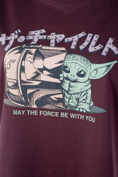  POLERA DE MANDALORIAN RELAX FIT PARA MUJER