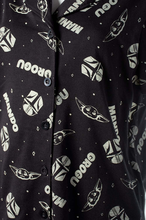 Card slide image -  PIJAMA DE MANDALORIAN CON PANTALON LARGO PARA MUJER