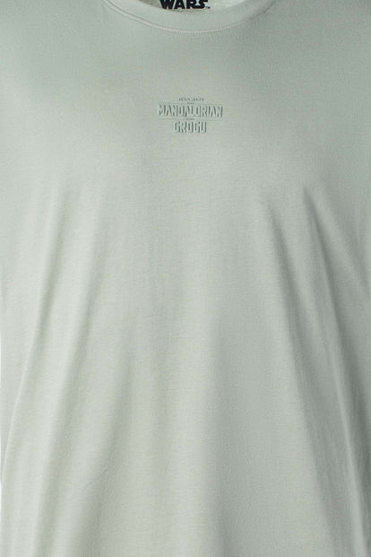  POLERA DE MANDALORIAN REGULAR FIT VERDE PARA HOMBRE