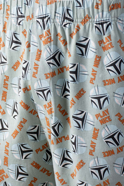  PIJAMA DE MANDALORIAN CON PANTALON LARGO PARA HOMBRE