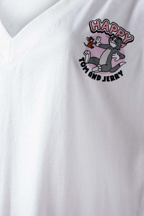 Card slide image -  POLERA DE TOM Y JERRY RELAX FIT PARA MUJER