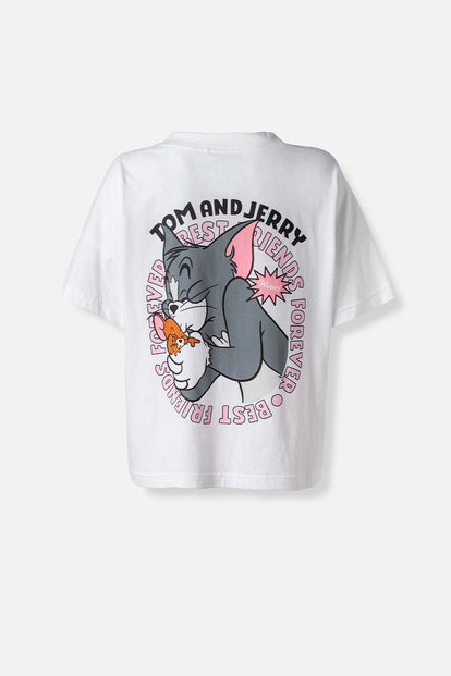  POLERA DE TOM Y JERRY RELAX FIT PARA MUJER
