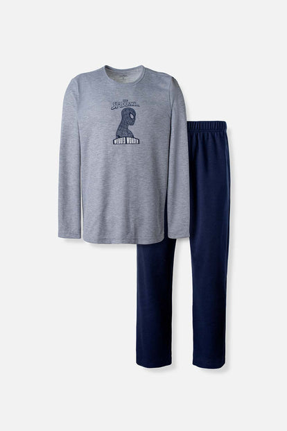  PIJAMA DE SPIDERMAN CON PANTALON LARGO PARA HOMBRE